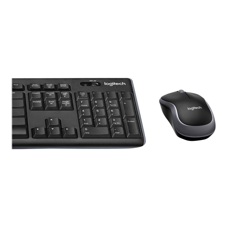 Logitech MK270 Wireless Keyboard and Mouse Combo Black with Silicone Cover