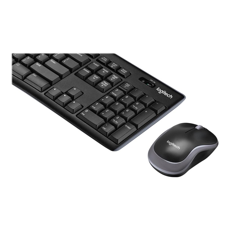 Logitech MK270 Wireless Keyboard and Mouse Combo Black with Silicone Cover
