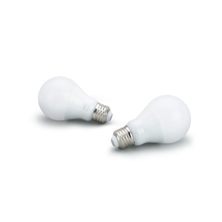 GRADE A1 - Philips Hue White Smart LED Bulb E27 Fitting - 2 Pack - works with Alexa & Google Assistant