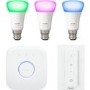Philips Hue White and Colour Ambiance B22 Starter Kit - 3 Pack