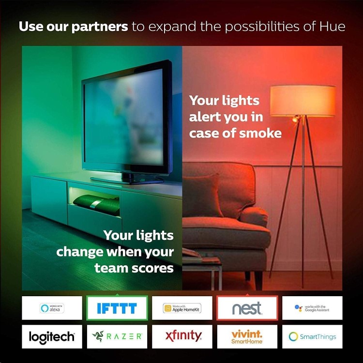 Philips Hue White and Colour Ambiance B22 Starter Kit - 3 Pack