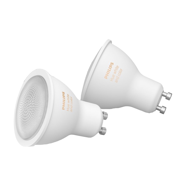 Philips Hue White and Colour Ambiance GU10 Twin Pack