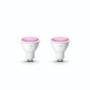 Philips Hue White and Colour Ambiance GU10 Twin Pack