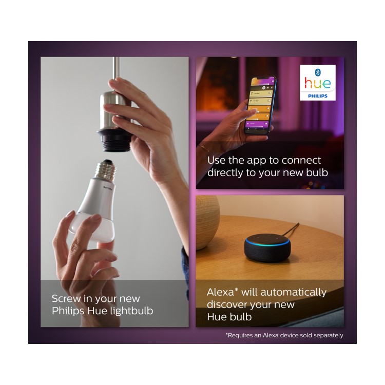 Philips Hue White and Colour Ambiance B22 Single Bulb