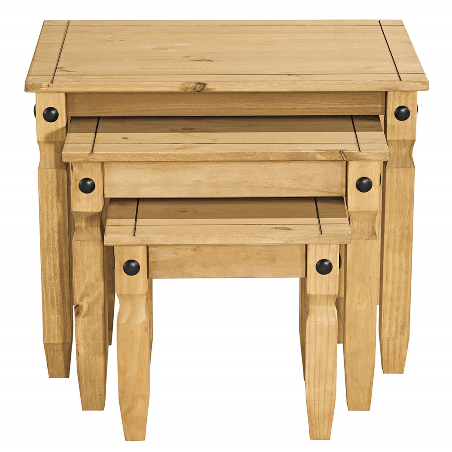Solid pine nest of tables discount