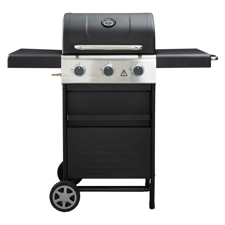 Refurbished Dangrill 3 Burner Gas BBQ in Black