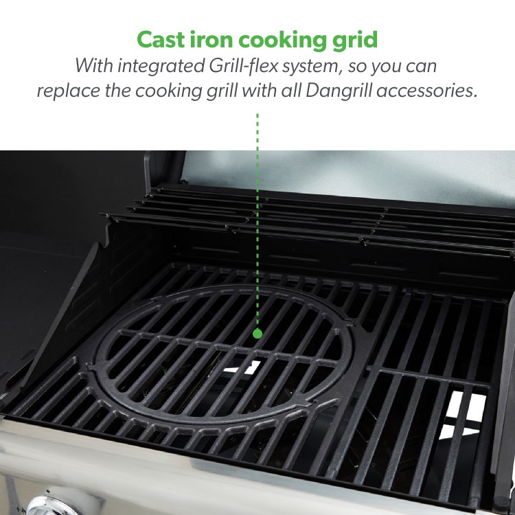 Refurbished Dangrill 3 Burner Gas BBQ in Black