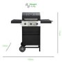 Refurbished Dangrill 3 Burner Gas BBQ in Black