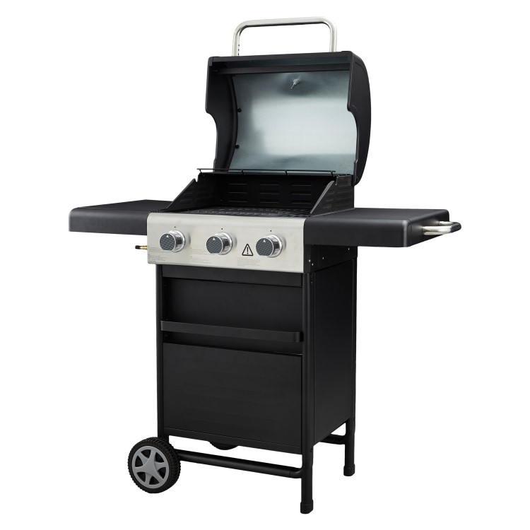 Refurbished Dangrill 3 Burner Gas BBQ in Black