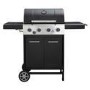Dangrill 4 Burner Gas BBQ in Black With Side Burner