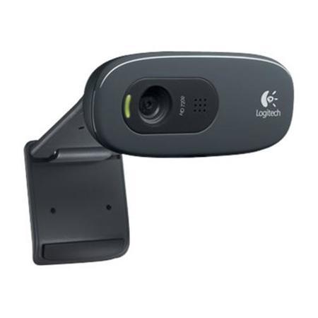 GRADE A1 - Logitech C270 HD Webcam with Built in Microphone