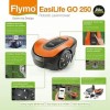 Flymo EasiLife Go 250 Compact Robotic Cordless Electric Lawnmower