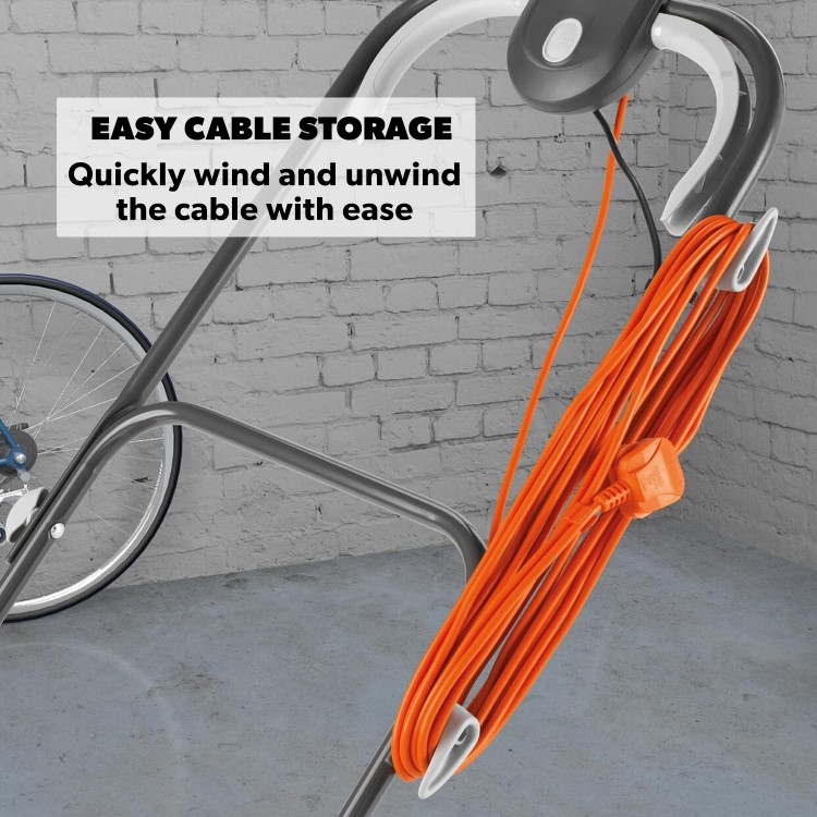 Flymo EasiMow 300R 30cm Rotary Corded Electric Lawnmower & Mini Grass Strimmer Twin Pack