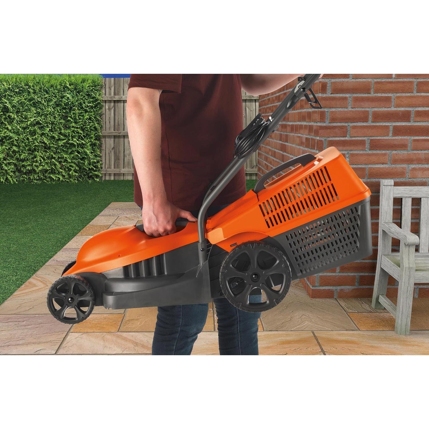 Flymo 32cm 2025 easimo rotary mower