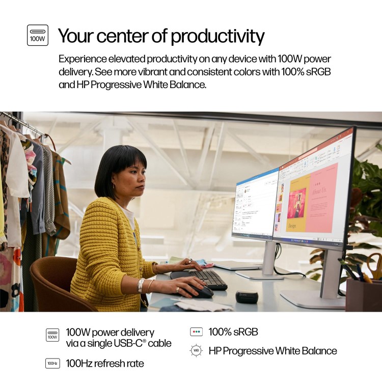 HP Series 5 Pro 524pu 24" IPS Full HD 100Hz USB-C Monitor