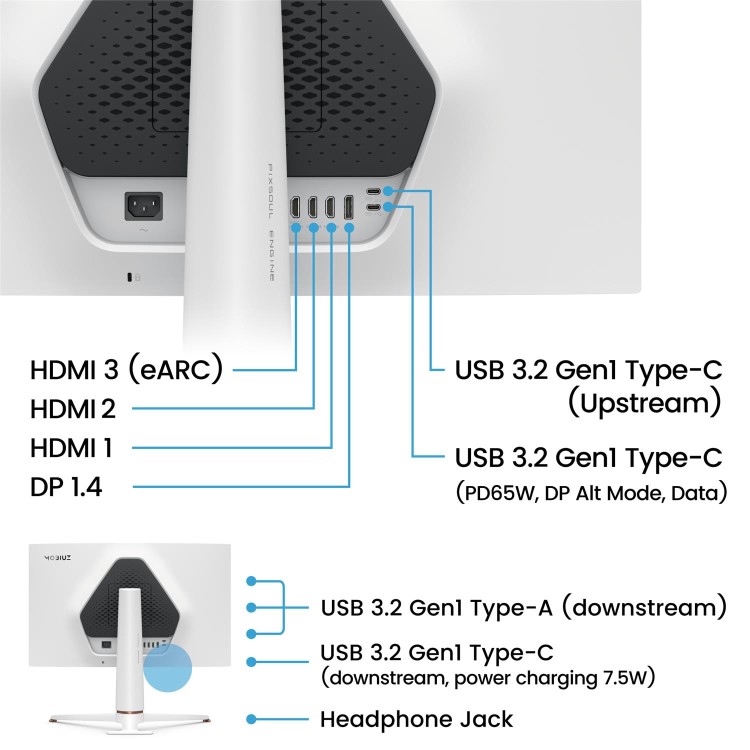 BenQ MOBIUZ EX271U 27" IPS 4K UHD 120Hz 1ms Gaming Monitor