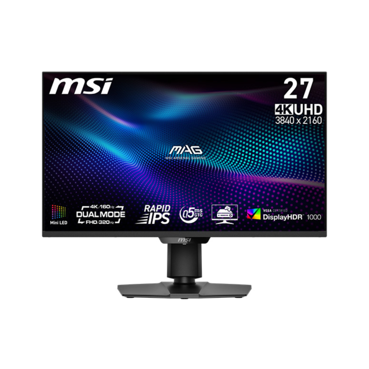 MSI MAG 274UPDF E16M 27" IPS UHD 160Hz Full HD 320Hz 0.5ms Gaming Monitor 