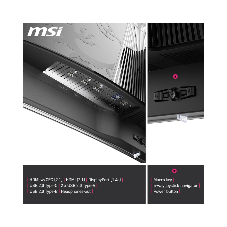 MSI MPG 321CURX QD-OLED 32" QD-OLED 4K UHD 240Hz 0.03ms Gaming Monitor