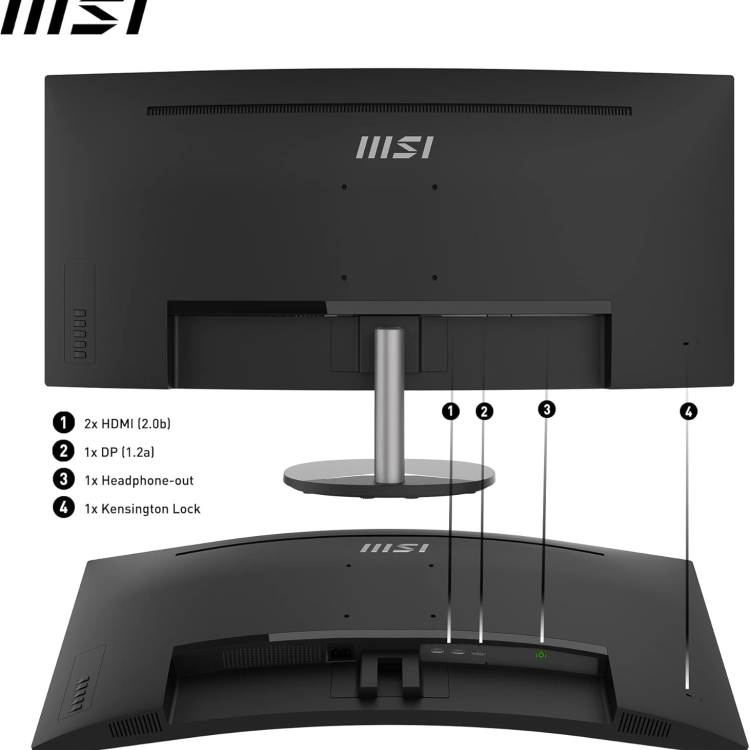 MSI PRO MP341CQ 34" VA UWQHD FreeSync Curved Monitor
