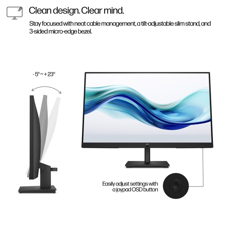 Refurbished HP Series 3 Pro 324pf 24" IPS Full HD 100Hz Monitor