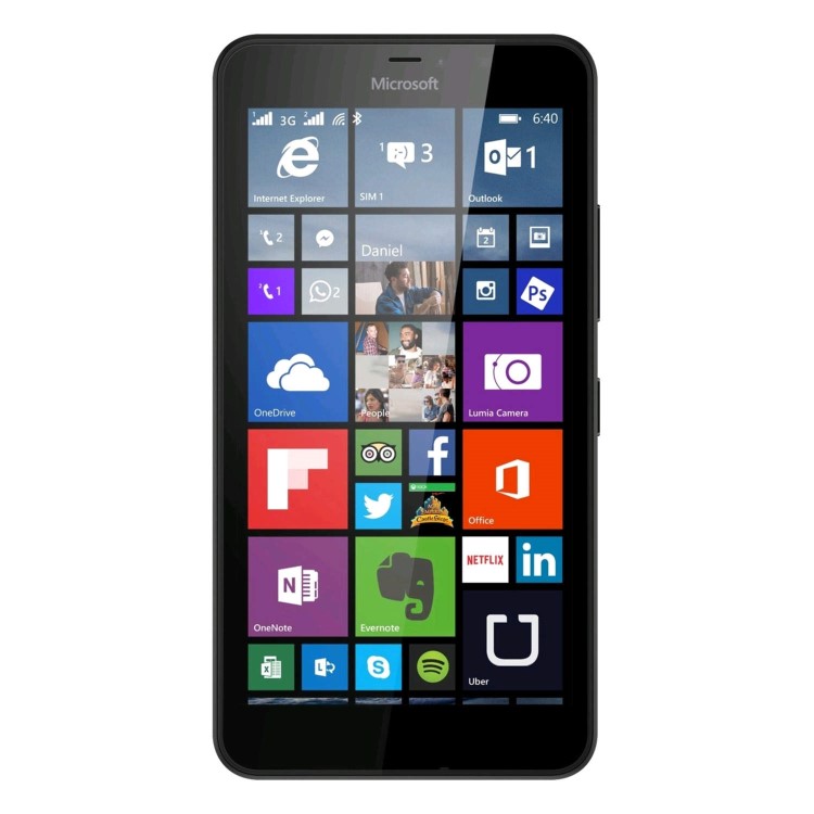 Grade A2 Microsoft Lumia 640 Black 5" 8GB 4G Unlocked & SIM Free