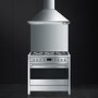 Smeg Opera 90cm Dual Fuel Single Oven Range Cooker - Stainless Steel