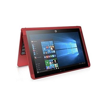 Refurbished HP 10-P007NA Intel Atom X5-Z8350 2GB 32GB 10.1 Inch Windows 10 Touchscreen Convertible Laptop in Red