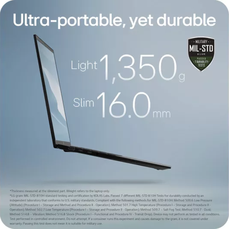 Refurbished LG gram 17 Core Ultra 7 16GB RAM 1TB SSD Windows 11 Laptop