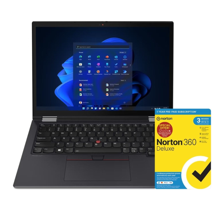 Refurbished Lenovo ThinkPad X13 Yoga Intel Core i5 16GB RAM 256GB SSD 13.3 Inch Windows 11 Pro Laptop - 2 year onsite warranty