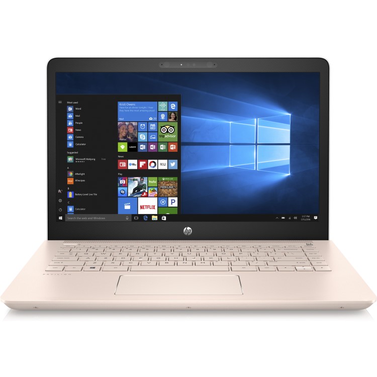 Refurbished HP Pavilion 14-bk070sa Core i3-7100U 8GB 128GB 14 Inch Windows 10 laptop in White and Rose Gold