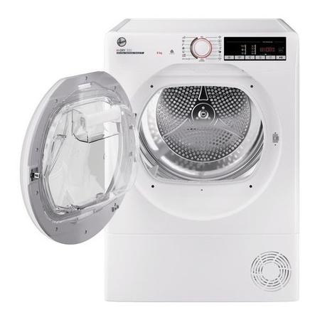 Refurbished Hoover H-Dry 300 HLE H8A2TE Smart Freestanding Heat Pump 8KG Tumble Dryer White