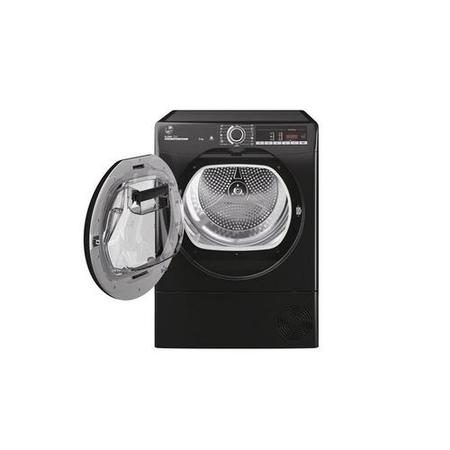 Refurbished Hoover HLE C9TCEB-80 Freestanding Condenser 9KG Tumble Dryer Black