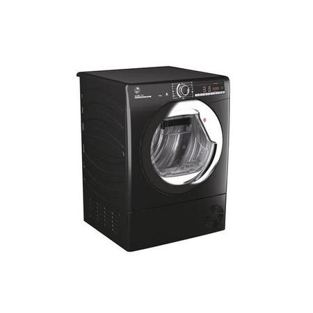 Refurbished Hoover HLE C9TCEB-80 Freestanding Condenser 9KG Tumble Dryer Black