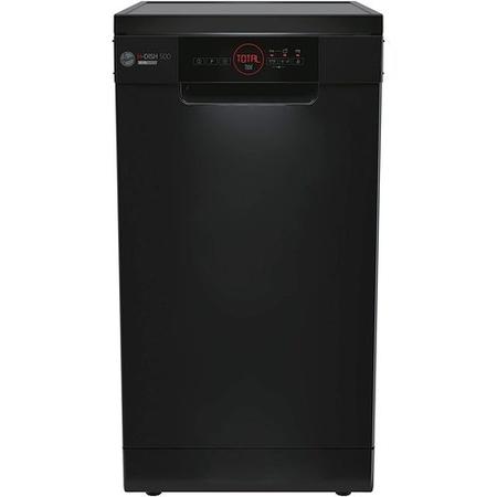 Refurbished Hoover HDPH 2D1049B-80 10 Place Freestanding Dishwasher Black
