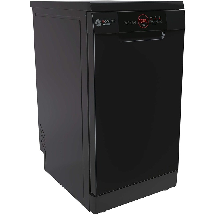 Refurbished Hoover HDPH 2D1049B-80 10 Place Freestanding Dishwasher Black
