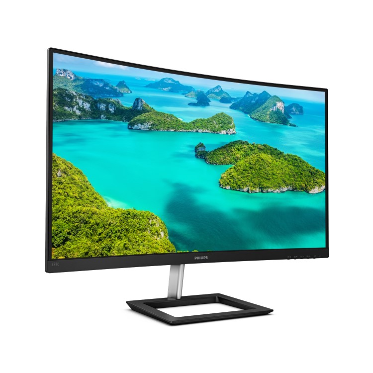 Refurbished Philips E Line 322E1C 32" VA FHD Curved Monitor