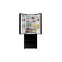 Refurbished Hoover HMN7182BK Freestanding American Frost Free Fridge Freezer - Black