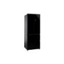 Refurbished Hoover HMN7182BK Freestanding American Frost Free Fridge Freezer - Black