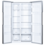 Refurbished Hoover HHSBSO6174XK Freestanding 521 Litre 50/50 Frost Free American Fridge Freezer Stainless Steel