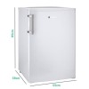Hoover 125 Litre Freestanding Undercounter Larder Fridge - White&#160;