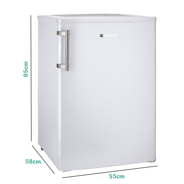 Hoover 125 Litre Freestanding Undercounter Larder Fridge - White