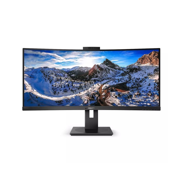 Refurbished Philips 346P1CRH/00 34" VA QHD USB-C Curved Monitor