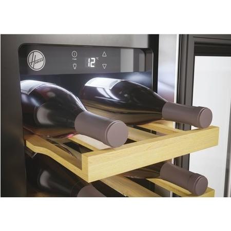 Refurbished Hoover HWCB 30 UK/N Freestanding 20 Bottle Single Zone Wine Cooler