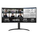 34WR55QK-B.AEK LG UltraWide 34WR55QK 34" VA WQHD 100Hz USB-C Curved Monitor 