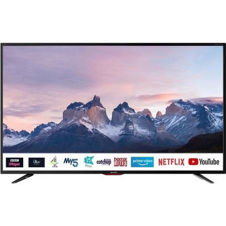 Refurbished Sharp 40'' 4K Ultra HD with HDR LED Freeview Play Smart TV