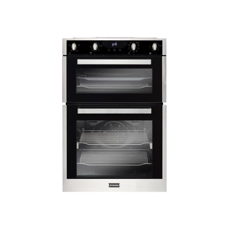 Refurbished Stoves BI902MFCT Electric Built In Double Oven Stainless Steel