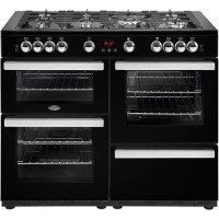 Refurbished Belling Cookcentre X110G 110cm Gas Range Cooker Black