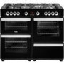 Refurbished Belling Cookcentre X110G 110cm Gas Range Cooker Black