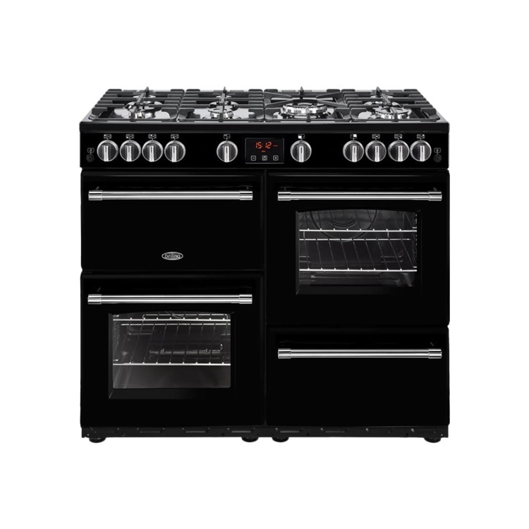 Refurbished Belling Farmhouse 100G 100cm Gas Range Cooker Black