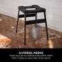 Refurbished Ninja Woodfire Universal Adjustable Stand & Side Table Black